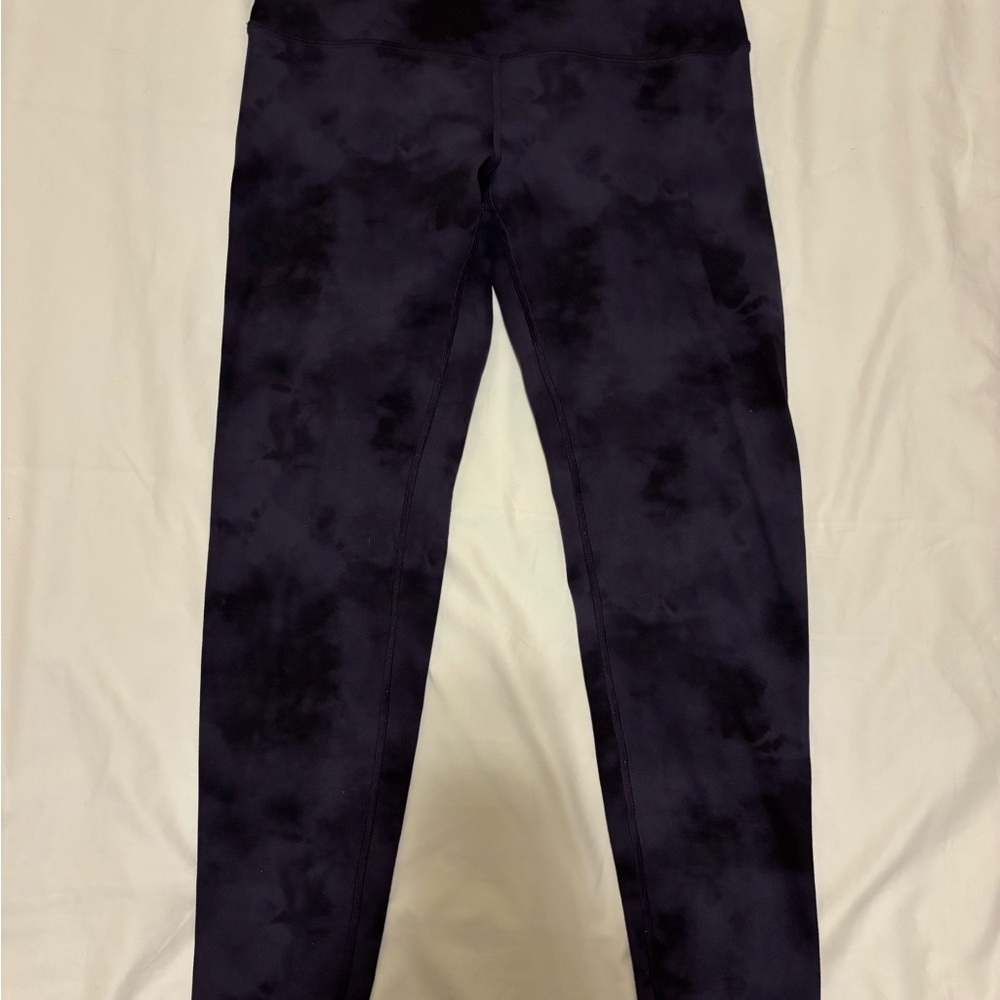FLEO Purple/Black Tie-Dye Leggings - size XL